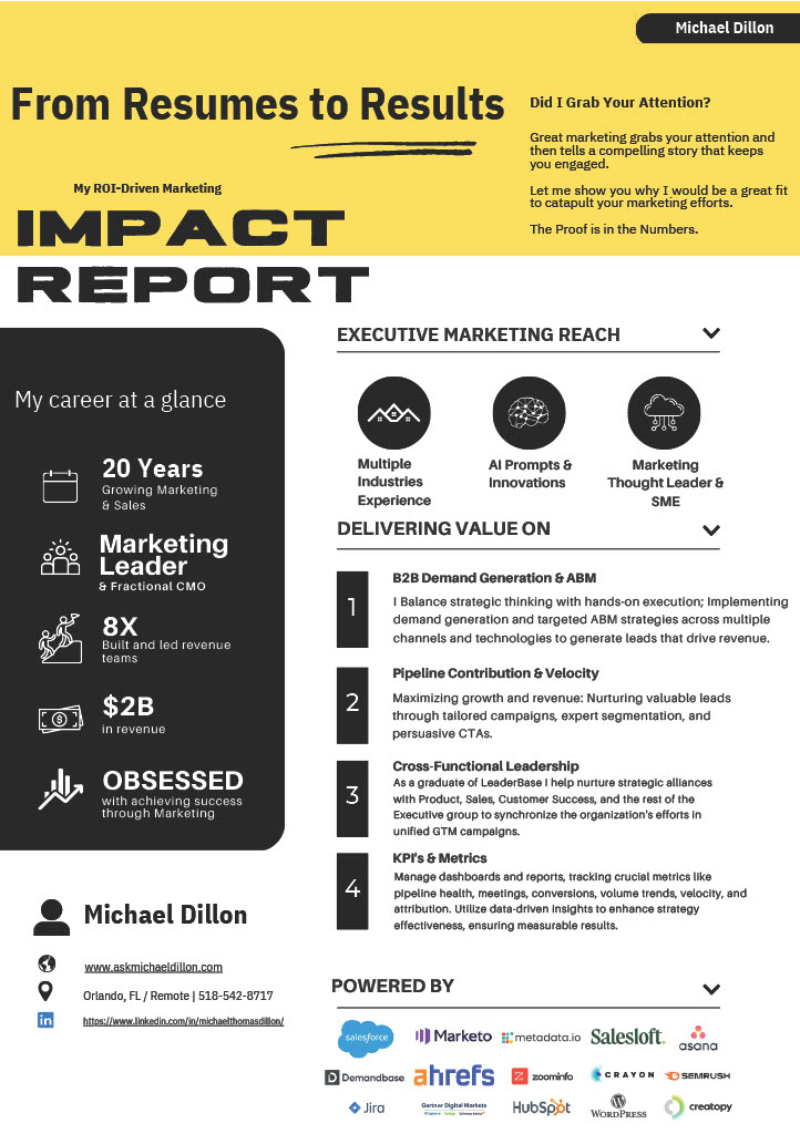 Michael Dillon Impact Report - Page 1